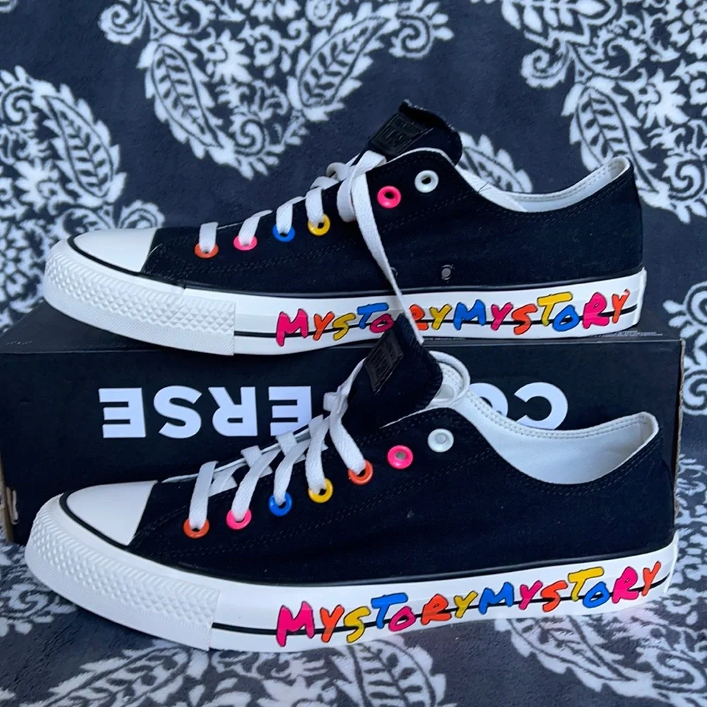 Converse Chuck Taylor All Star OX Black/Hyper Pink/Egret MEN`S - Picture 1 of 16